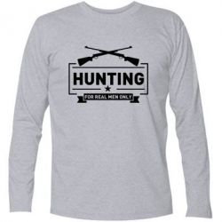 Футболка с длинным рукавом For real men only - PrintSalon