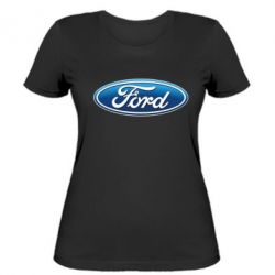 Женская футболка Ford 3D Logo - PrintSalon
