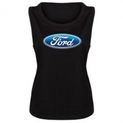 Женская майка Ford 3D Logo - PrintSalon