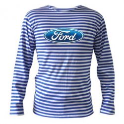 Тельняшка с длинным рукавом Ford 3D Logo - PrintSalon