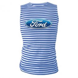 Майка-тельняшка Ford 3D Logo - PrintSalon