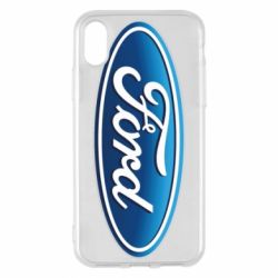 Чехол для iPhone X/Xs Ford 3D Logo - PrintSalon