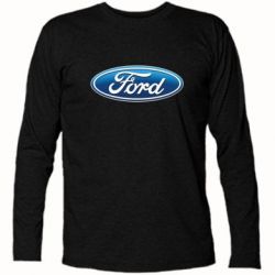 Футболка с длинным рукавом Ford 3D Logo - PrintSalon