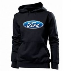 Женское худи Ford 3D Logo - PrintSalon