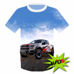 Детская 3D футболка Ford F-150 Raptor-PrintSalon Детская 3D футболка Ford F-150 Raptor