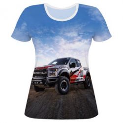 Женская футболка 3D Ford  F-150 Raptor