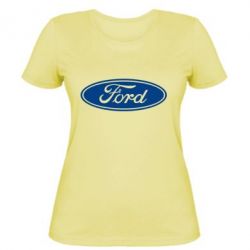 Женская футболка Ford Logo - PrintSalon