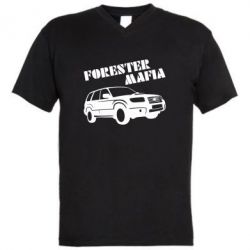 Мужская футболка  с V-образным вырезом Forester Mafia - PrintSalon