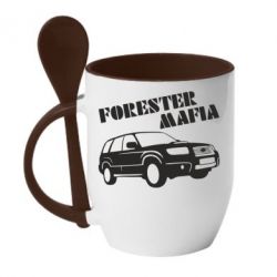 Чашка с ложкой Forester Mafia - PrintSalon