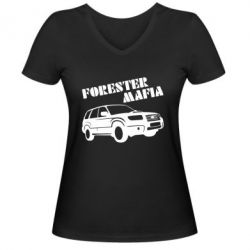 Женская футболка с V-образным вырезом Forester Mafia - PrintSalon