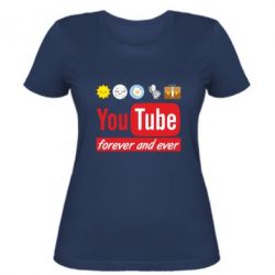 Женская футболка Forever and ever emoji's life youtube - PrintSalon