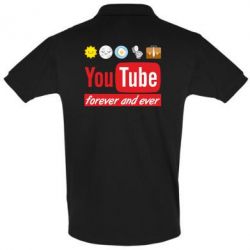 Мужское поло Forever and ever emoji's life youtube - PrintSalon