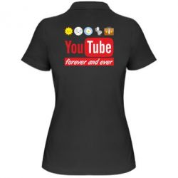 Женское поло Forever and ever emoji's life youtube - PrintSalon