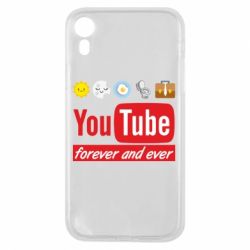 Чехол для iPhone XR Forever and ever emoji's life youtube - PrintSalon