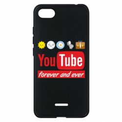 Чехол для Xiaomi Redmi 6A Forever and ever emoji's life youtube - PrintSalon