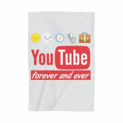 Полотенце с принтом Forever and ever emoji's life youtube - PrintSalon