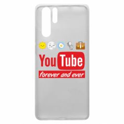 Чехол для Huawei P30 Pro Forever and ever emoji's life youtube - PrintSalon