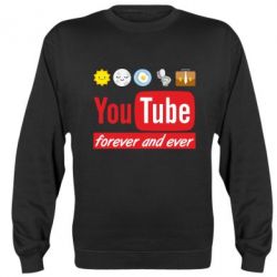 Cвитшот Forever and ever emoji's life youtube - PrintSalon