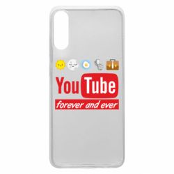 Чехол для Samsung A70 Forever and ever emoji's life youtube - PrintSalon