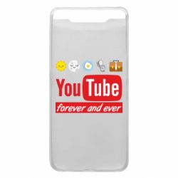 Чехол для Samsung A80 Forever and ever emoji's life youtube - PrintSalon