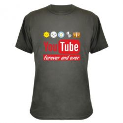 Камуфляжная футболка Forever and ever emoji's life youtube - PrintSalon