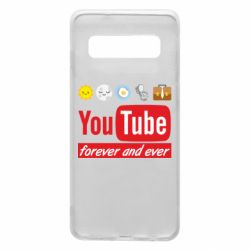 Чехол для Samsung S10 Forever and ever emoji's life youtube - PrintSalon
