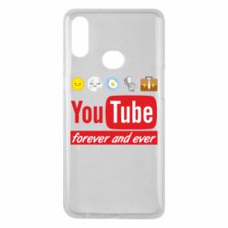 Чехол для Samsung A10s Forever and ever emoji's life youtube - PrintSalon