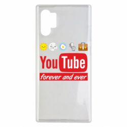 Чехол для Samsung Note 10 Plus Forever and ever emoji's life youtube - PrintSalon