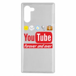 Чехол для Samsung Note 10 Forever and ever emoji's life youtube - PrintSalon