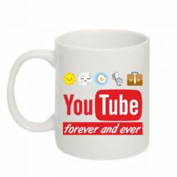 Чашка 320ml Forever and ever emoji's life youtube