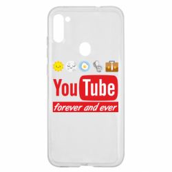 Чехол для Samsung A11/M11 Forever and ever emoji's life youtube - PrintSalon