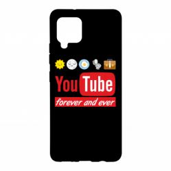 Чехол для Samsung A42 5G Forever and ever emoji's life youtube - PrintSalon