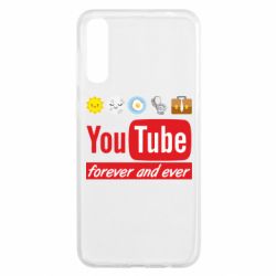 Чехол для Samsung A50 Forever and ever emoji's life youtube - PrintSalon