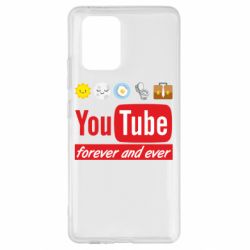 Чехол для Samsung S10 Lite Forever and ever emoji's life youtube - PrintSalon