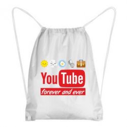 Рюкзак-мешок Forever and ever emoji's life youtube - PrintSalon