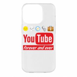 Чехол для iPhone 14 Pro Forever and ever emoji's life youtube - PrintSalon
