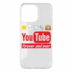 Чехол для iPhone 14 Pro Max Forever and ever emoji's life youtube - PrintSalon