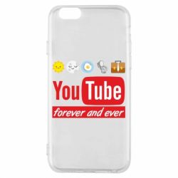 Чехол для iPhone 6/6S Forever and ever emoji's life youtube - PrintSalon