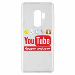 Чехол для Samsung S9+ Forever and ever emoji's life youtube - PrintSalon