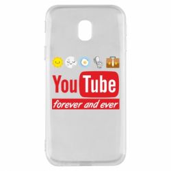 Чехол для Samsung J3 2017 Forever and ever emoji's life youtube - PrintSalon