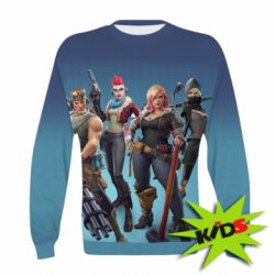 Детский 3D свитшот Fortnite characters - PrintSalon