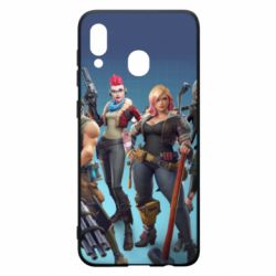 Чехол для Samsung A30 Fortnite characters - PrintSalon