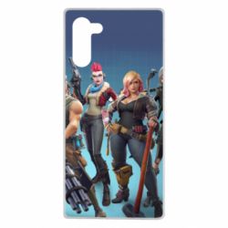 Чехол для Samsung Note 10 Fortnite characters - PrintSalon