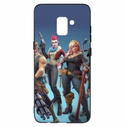 Чехол для Samsung A8+ 2018 Fortnite characters - PrintSalon