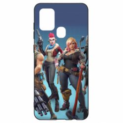 Чехол для Samsung A21s Fortnite characters - PrintSalon