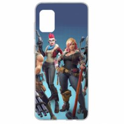 Чехол для Samsung A31 Fortnite characters - PrintSalon