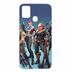 Чехол для Samsung M31 Fortnite characters - PrintSalon
