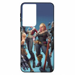 Чехол для Samsung S21 Fortnite characters - PrintSalon