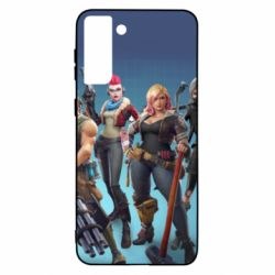 Чехол для Samsung S21+ Fortnite characters - PrintSalon