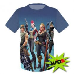 Детская 3D футболка Fortnite characters - PrintSalon